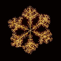 Premier Gold Starburst Snowflake 1.2m