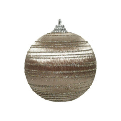 Kaemingk Foam Glitter Bauble 8cm Pine Green