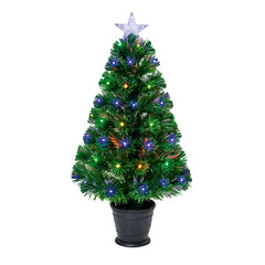 Premier Green Tree With Red Green & Blue LEDs