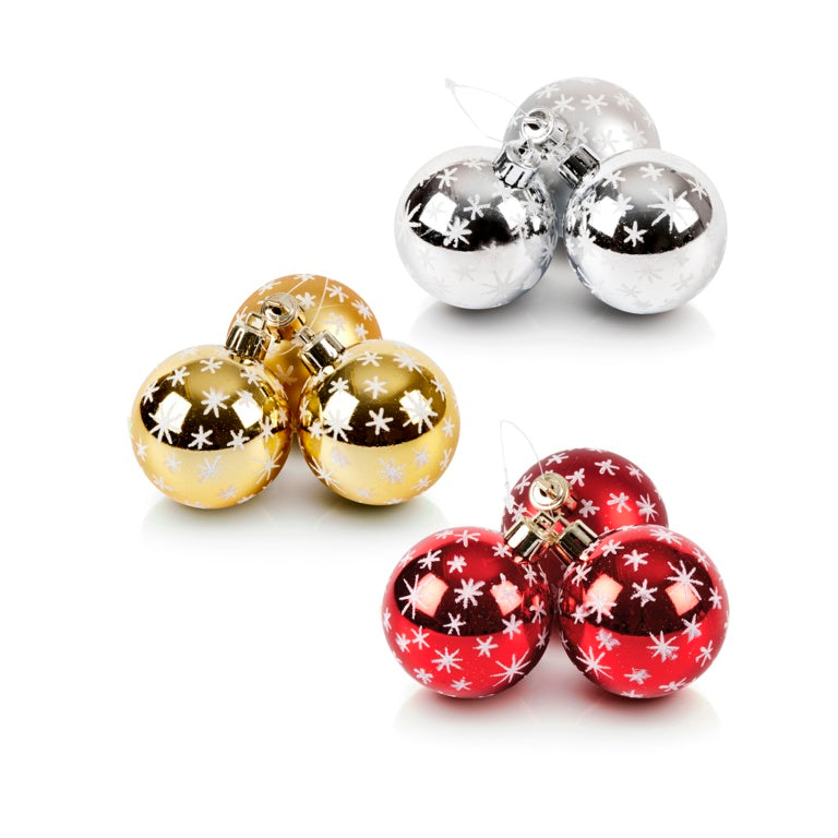 Premier 60mm Multi Star Bauble Cluster Assorted