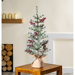 Premier BristleTree With Berries & Hessian Base