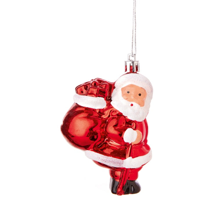 Premier Santa With Sack Hanging Decoration 10cm