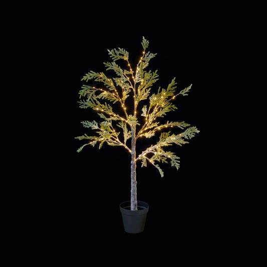 Premier Snowy Pine Needle Tree 150 Warm White LEDs