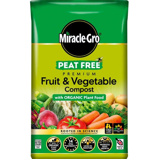 Miracle Gro Organic Fruit & Veg Peat Free Compost