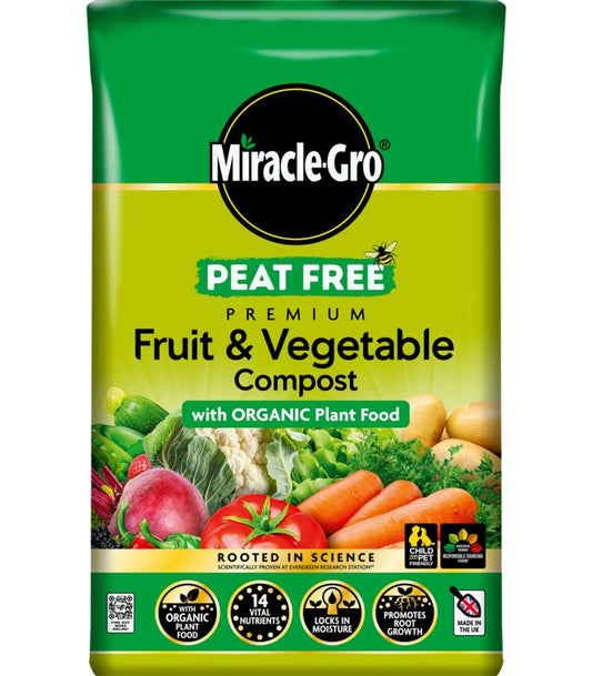 Miracle Gro Organic Fruit & Veg Peat Free Compost