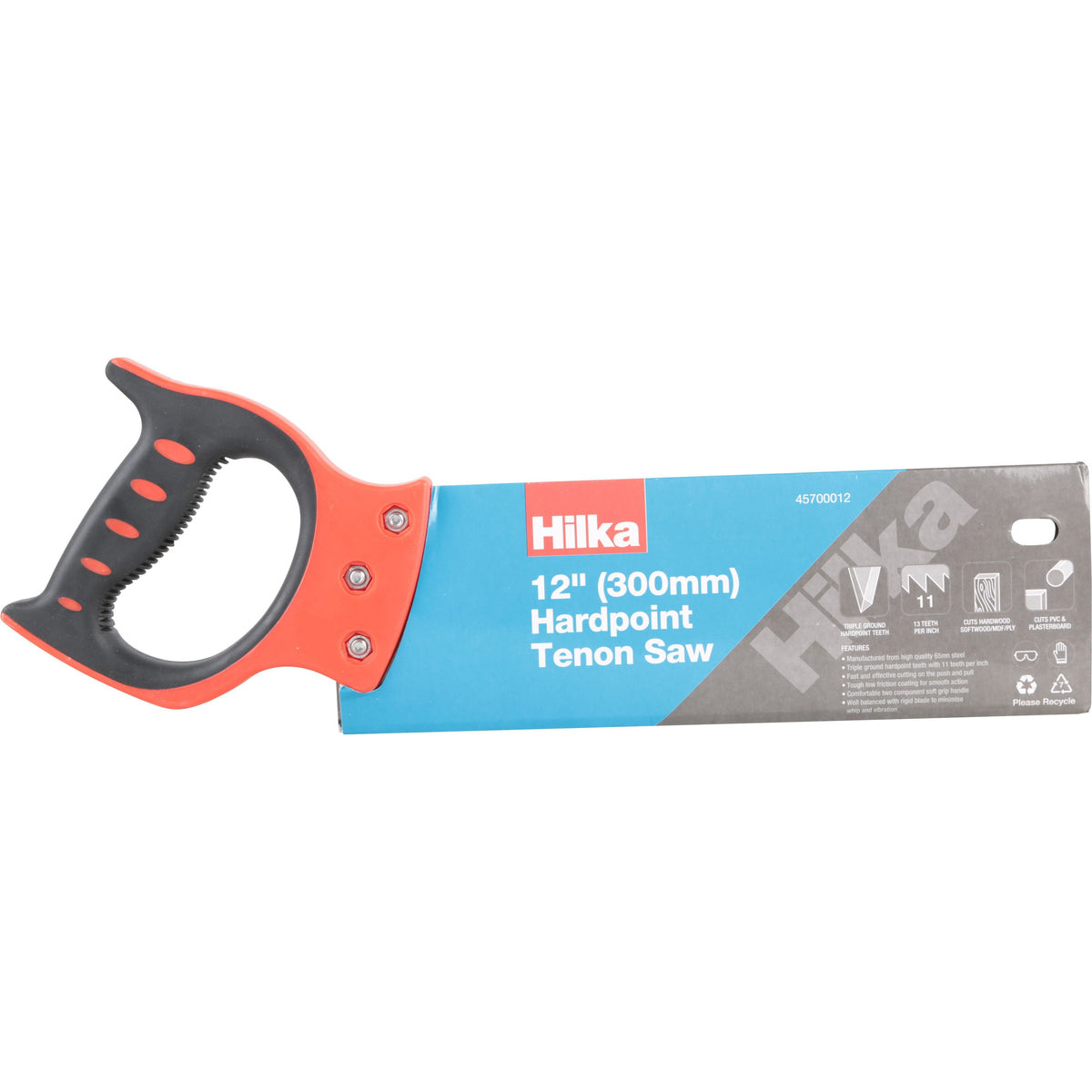 Hilka 12" Tenon Saw Soft Grip 11Tpi