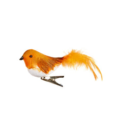 Premier Orange Clip On Robin 11cm