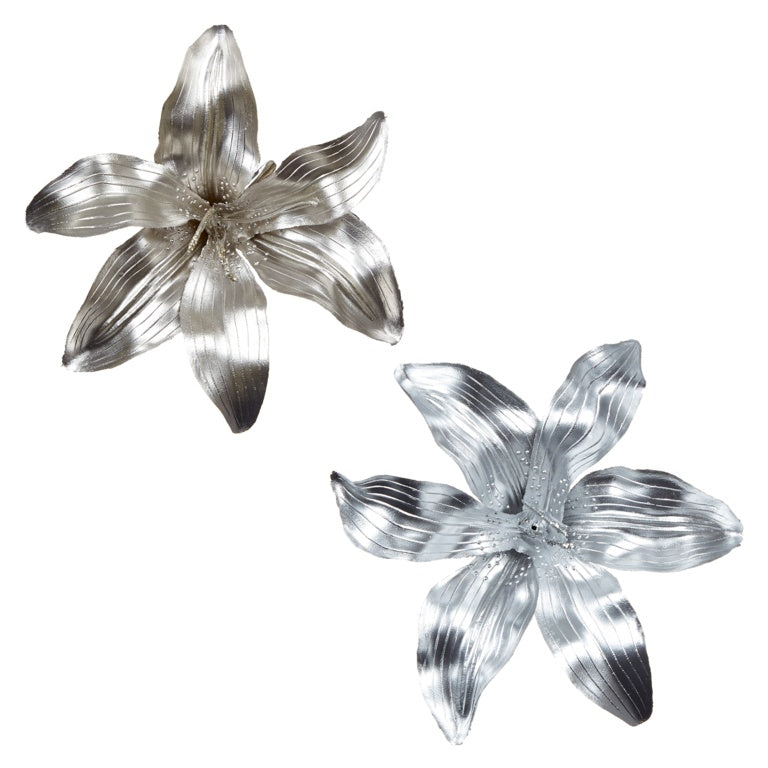 Premier Metallic Flower Clip On 15cm Assorted Designs