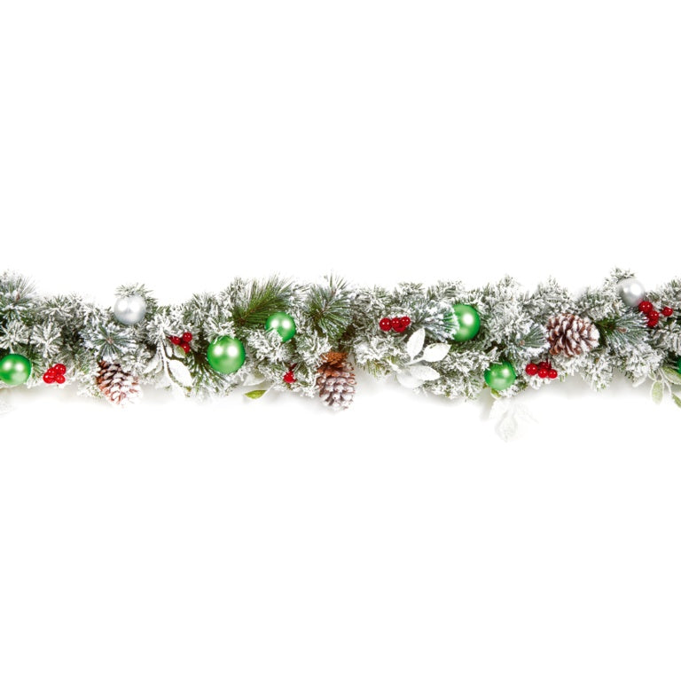 Premier Flocked Pine Garland