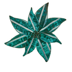 Premier Dark Green Flower On Clip 22cm