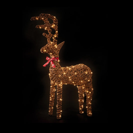 Premier Outdoor Standing Reindeer 120 Warm White LEDs 1.1m