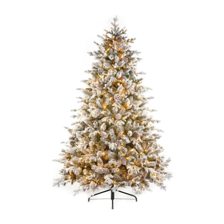 Premier Prelit Snowy Dorchester Pine 600 LEDs