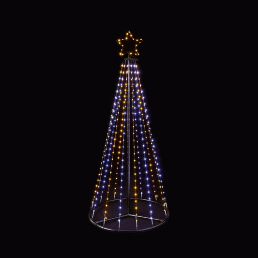 Premier Multi Action FlexiBright Pyramid Tree 1.4m