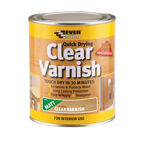 Everbuild Clear Varnish Matt 750ml