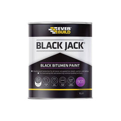 Everbuild 901 Black Bitumen Paint T/S 1L