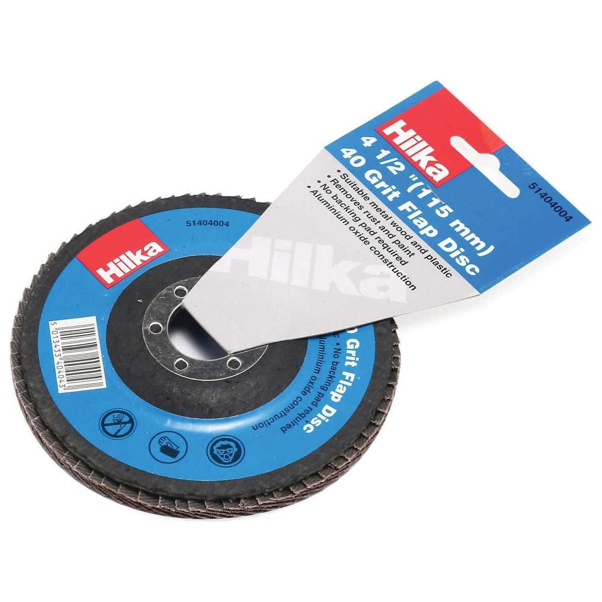 Hilka 4 1/2" (115Mm) 40 Grit Flap Disc