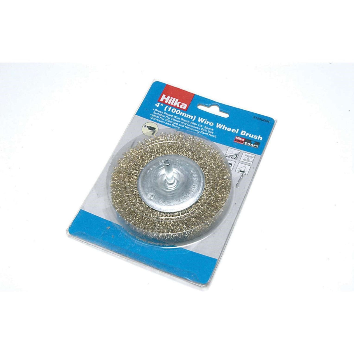 Hilka 4" Wire Wheel Brush