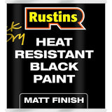 Rustins Heat Resistant Paint Black