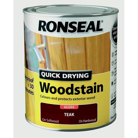 Ronseal Quick Drying Woodstain - Gloss - 750ml