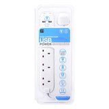 Masterplug Charging Surge Protector Lead Extension USB - 4 Gang 2M