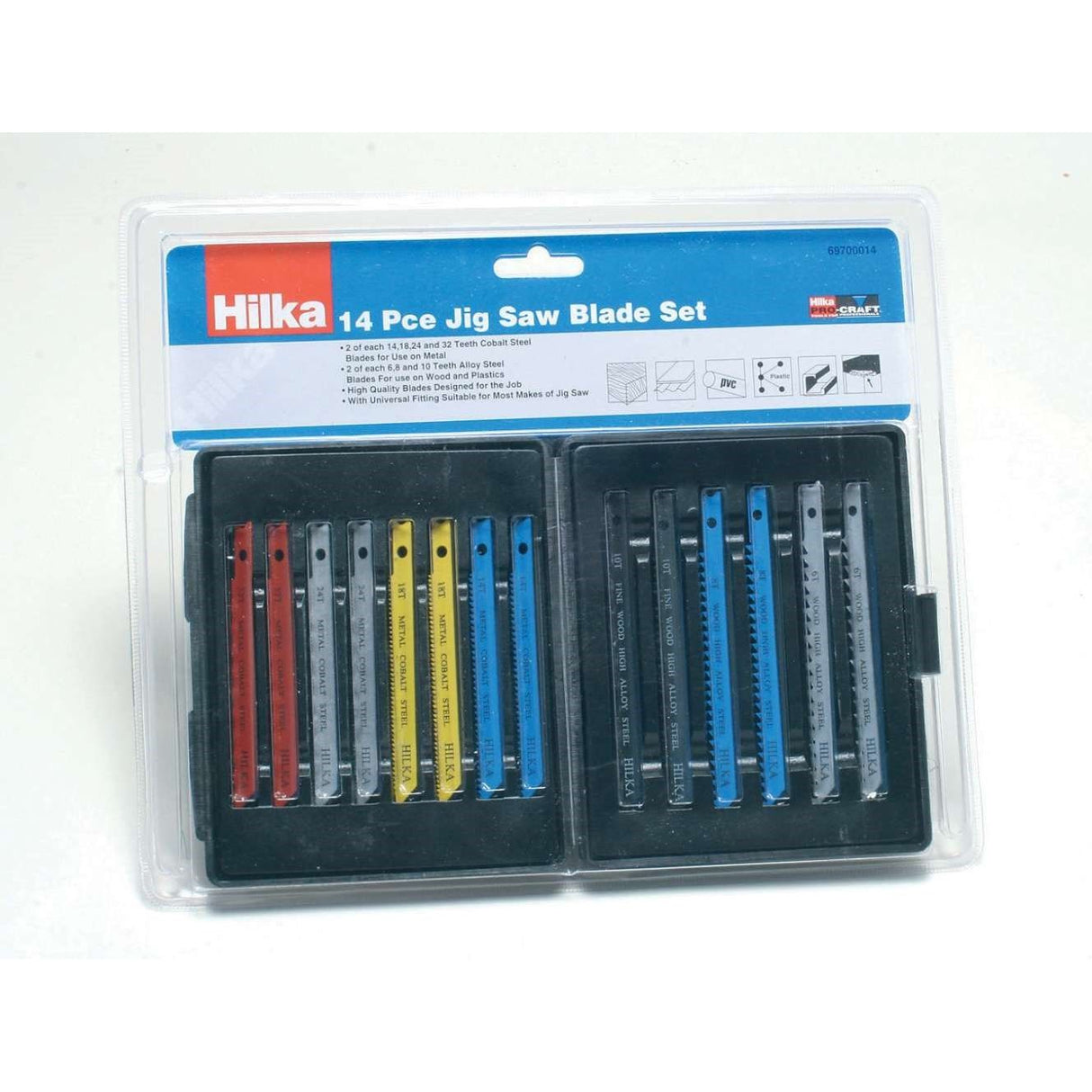 Hilka 14  Jigsaw Blade Set