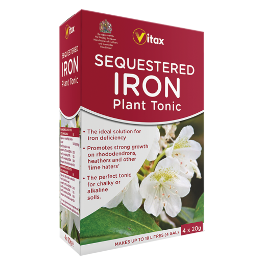 Vitax Sequestered Iron Plant Tonic 4 x 20g sachets