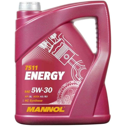 Mannol Energy 5W30 A3/B3 Fully Synthetic Engine Oil - 5 Litres