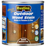 Rustins Quick Dry Outdoor Woodstain - Satin