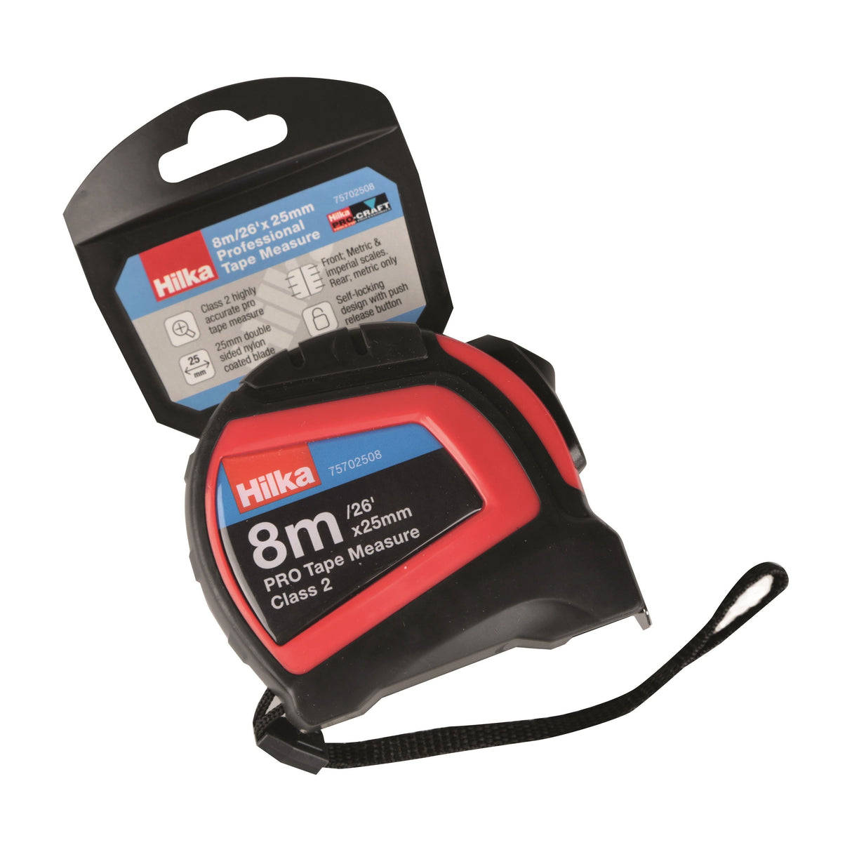 Hilka 8M/26Ft X 25Mm Tape Measure