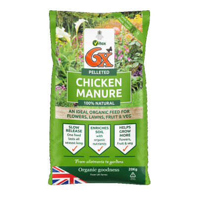 Vitax 6X Pelleted Chicken Manure Organic Fertiliser