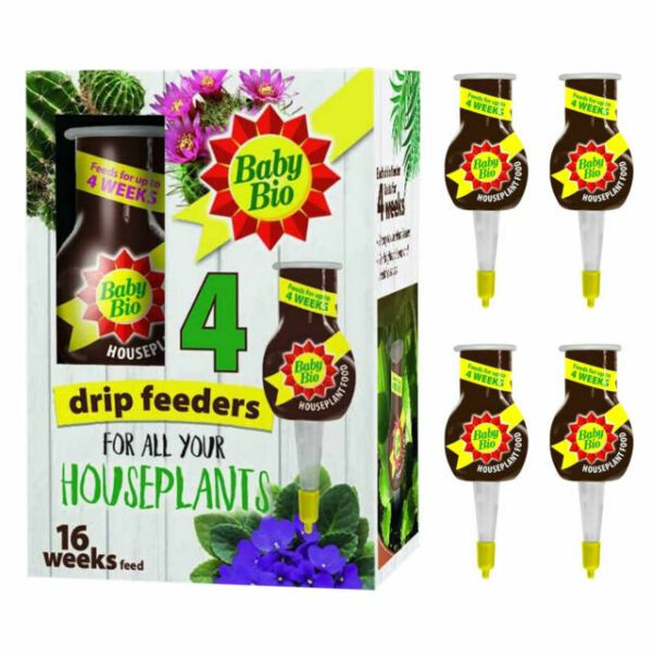 Baby Bio Houseplant Drip Feeders 40ml 4pk