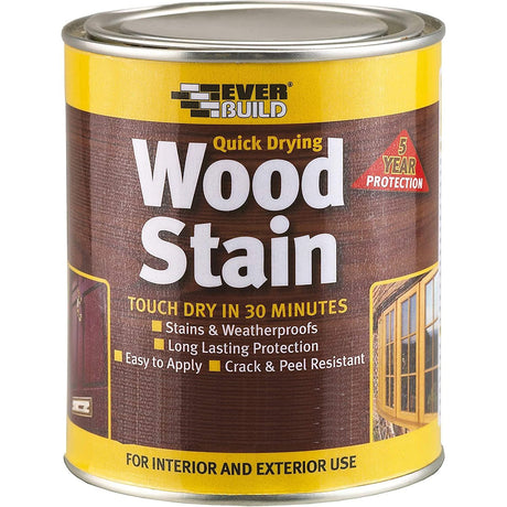 Everbuild Quick Drying Wood Stain - Satin