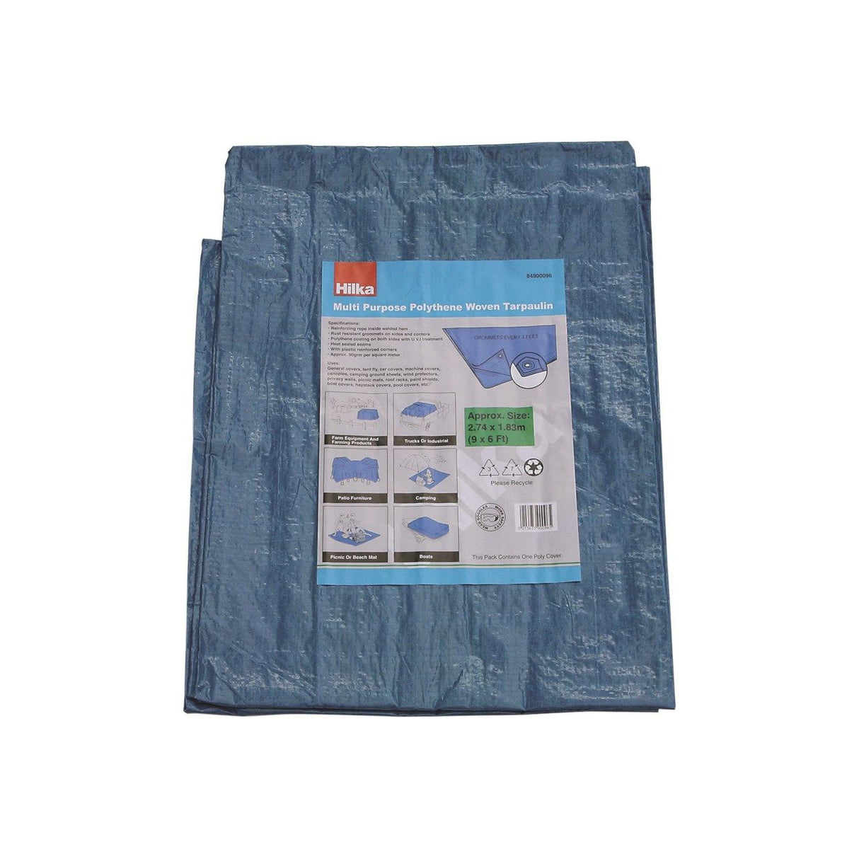 Hilka 9Ft X 6Ft Tarpaulin   84900096