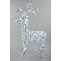 Kaemingk LED Outdoor Acrylic Reindeer 90cm Cool White