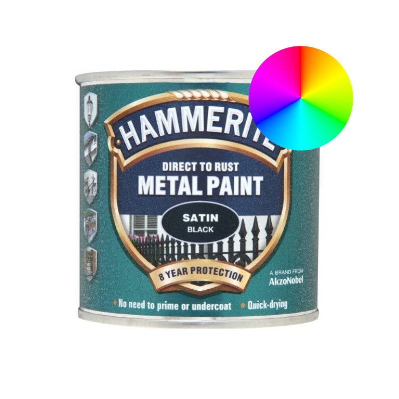 Hammerite Metal Paint - Satin finish