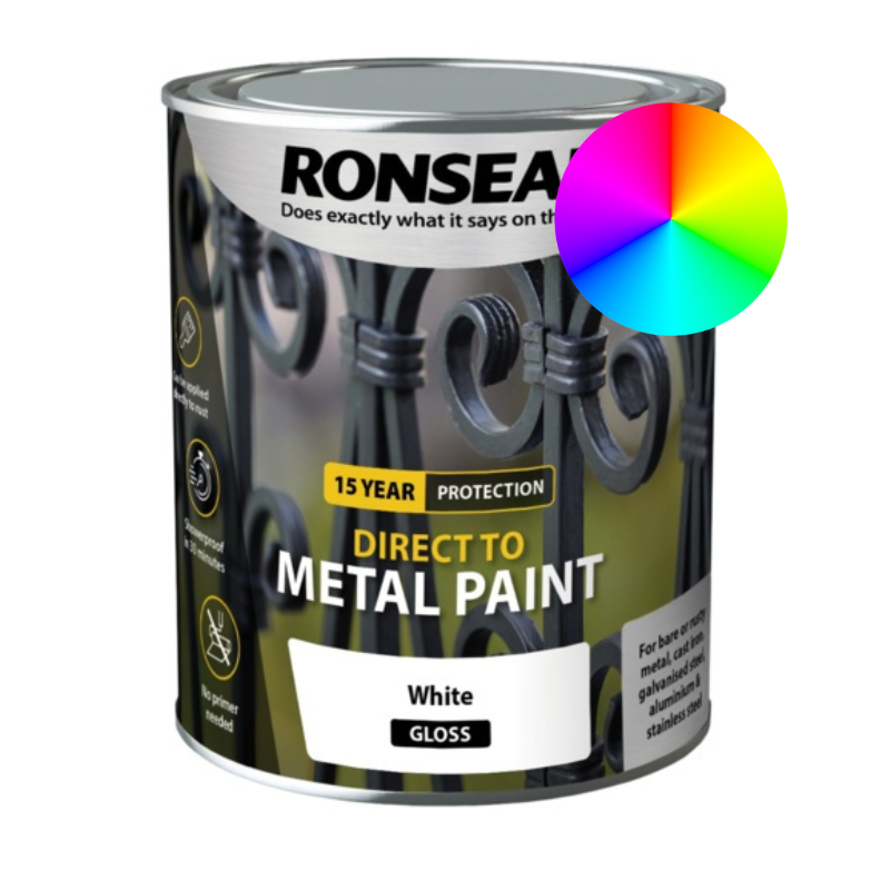 Ronseal Direct To Metal Paint - Gloss