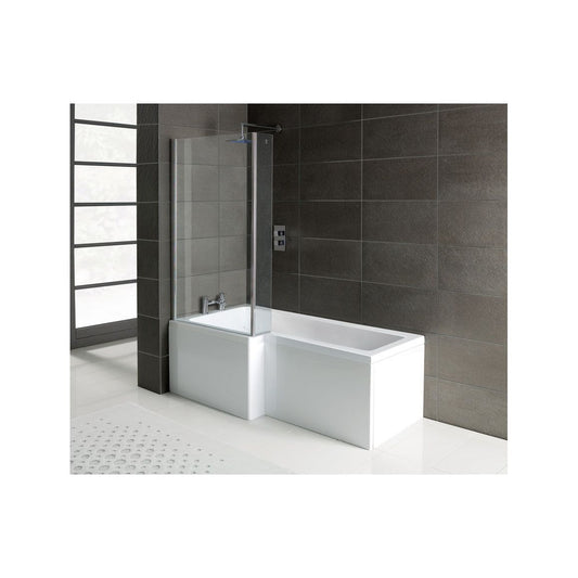 L-Shape 1700x700-850x410mm 0TH Shower Bath  Panel & Screen (LH)