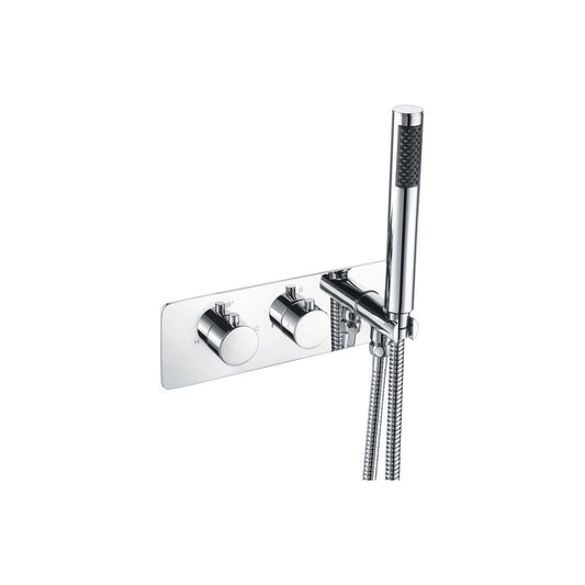 Orinoco Thermostatic Two Outlet Shower Valve w/Handset - Chrome