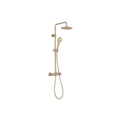 Thermostatic Bar Mixer w/Riser Kit - Brushed Brass