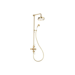 Doccia Thermostatic Shower Kit - Brushed Brass