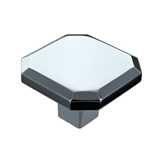 34mm Octagonal Knob - Chrome