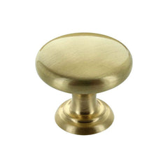 38mm Round Knob Handle - Brushed Brass