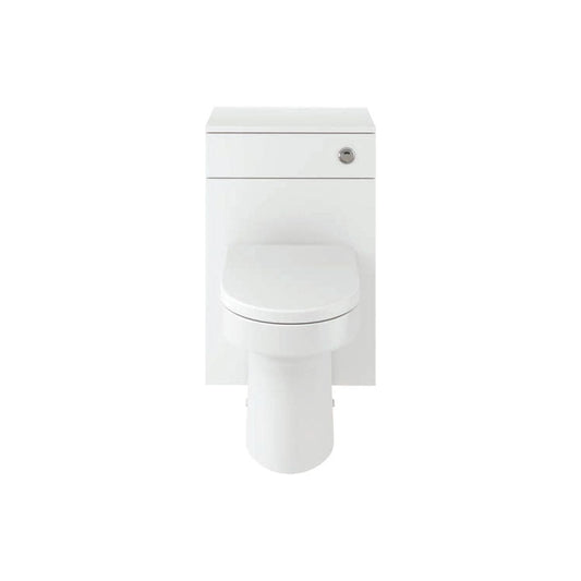 Whitby 500mm WC Unit & BTW Pan Pack - White Gloss