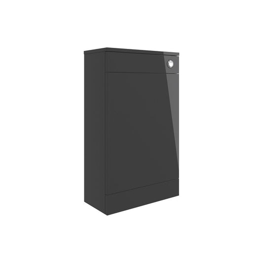 Lottie 500mm Floor Standing WC Unit - Anthracite Gloss