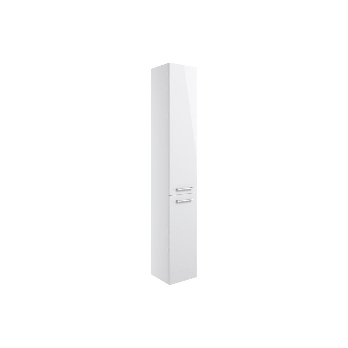 Lottie 350mm Floor Standing 2 Door Tall Unit - White Gloss