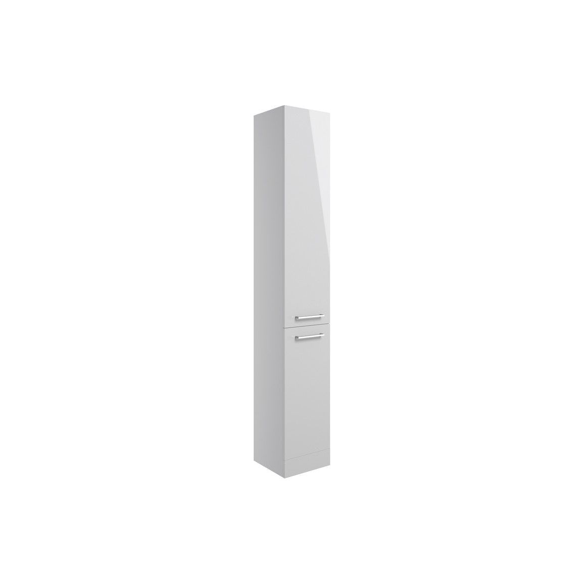 Lottie 350mm Floor Standing 2 Door Tall Unit - Grey Gloss