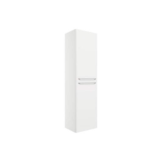 Dorset 454mm Wall Hung 2 Door Tall Unit - White Gloss