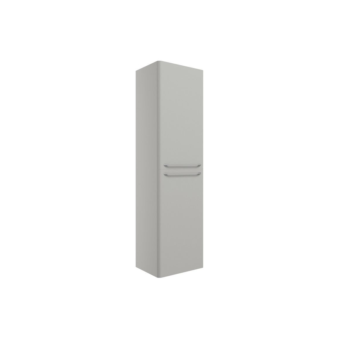 Dorset 454mm Wall Hung 2 Door Tall Unit - Grey Gloss