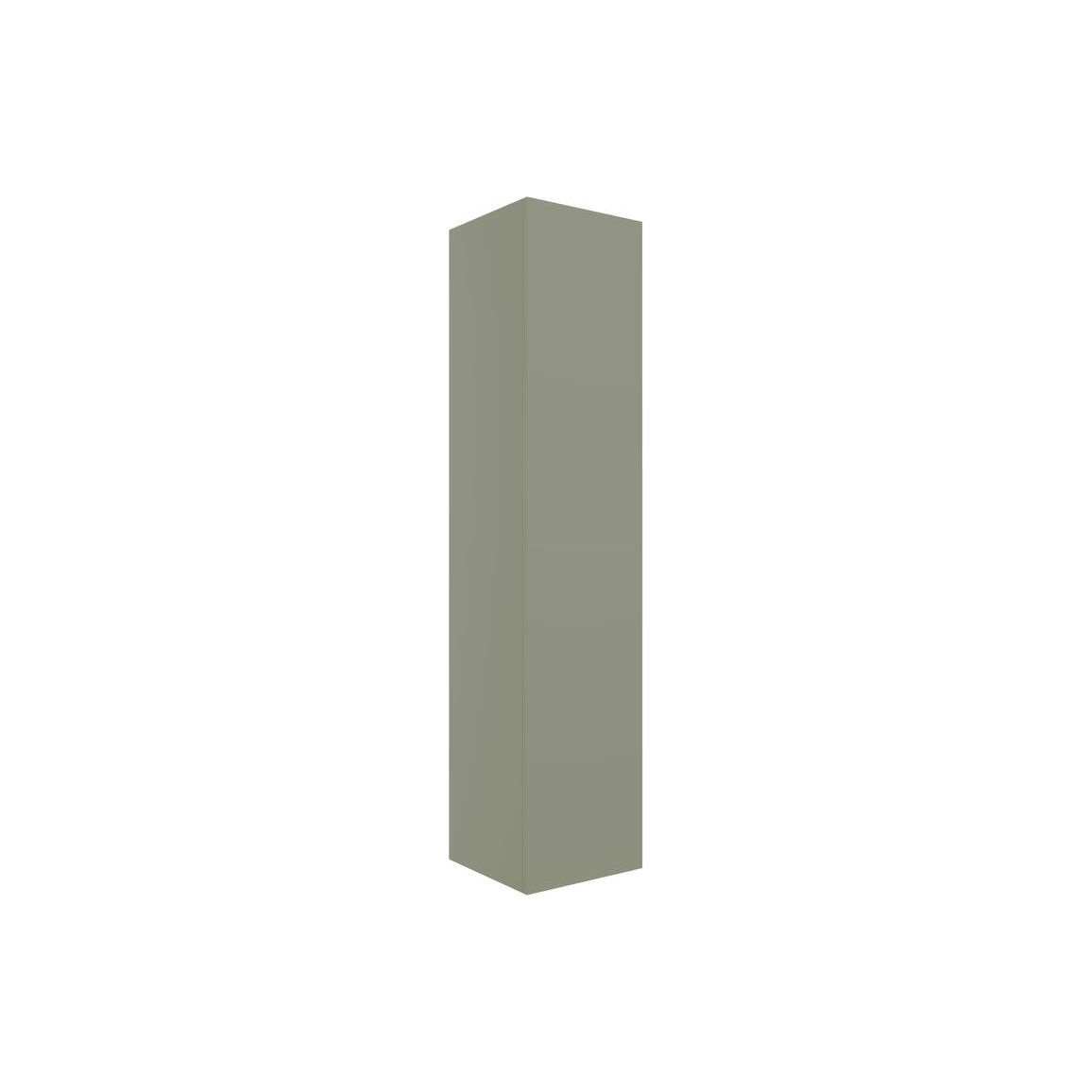 Henshall 350mm Wall Hung 1 Door Tall Unit - Matt Olive Green