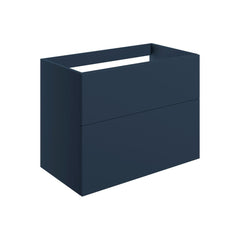 Henshall 790mm Wall Hung 2 Drawer Basin Unit (No Top) - Matt Deep Blue